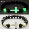 Cithway™ Volcanic Rock Spiritual Glowing Cross Bracelet