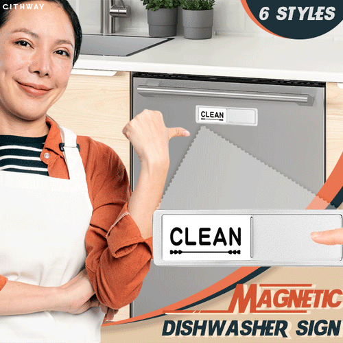 Cithway™ Dishwasher Clean/Dirty Magnet Sign